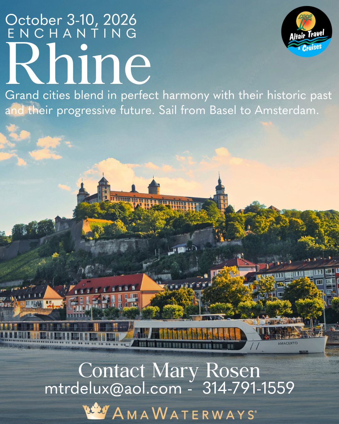 Enchanting Rhine October 3-10, 2026