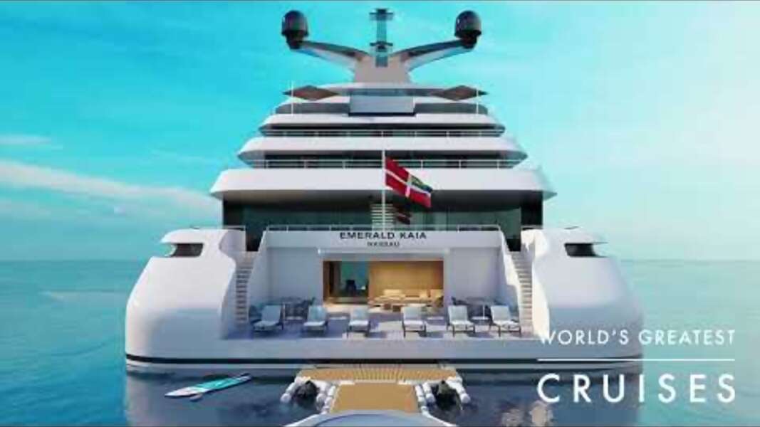 Check out the Overwater Gym on this Upcoming Emerald Mega Yacht!