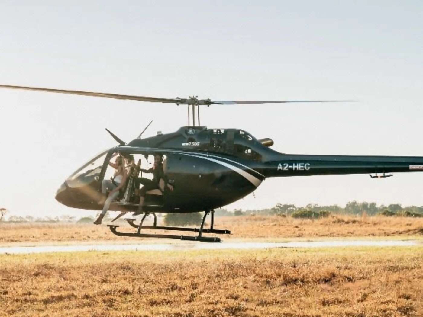 Morning and Afternoon game activities in the Okavango Delta, including a Helicopter ride over the Delta