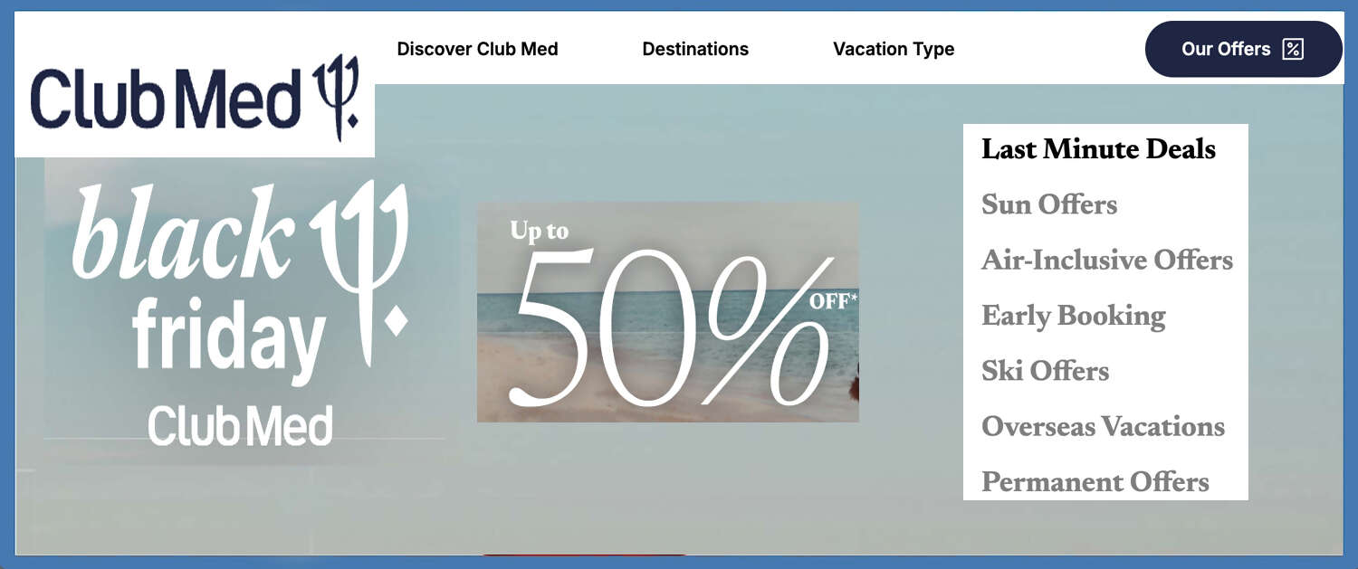 Club Med Black Friday