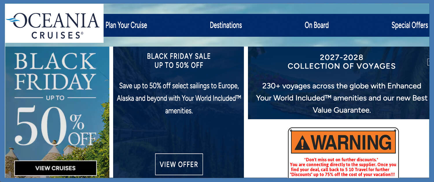 Oceania Cruise Banner