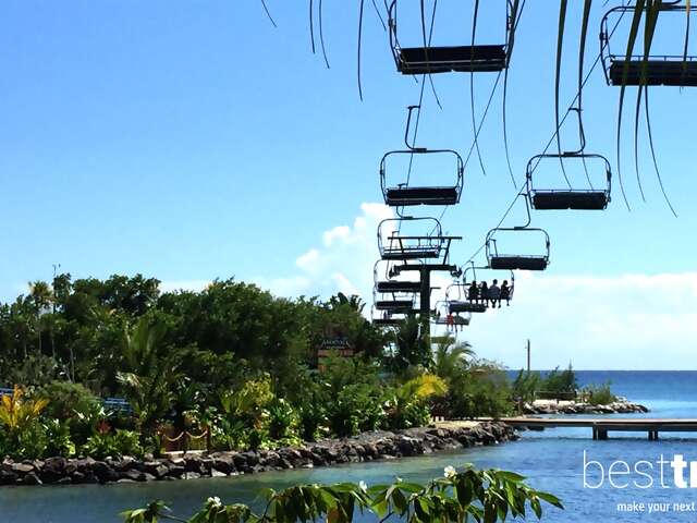 You Can Take a Chair Lift to the Beach on this Island