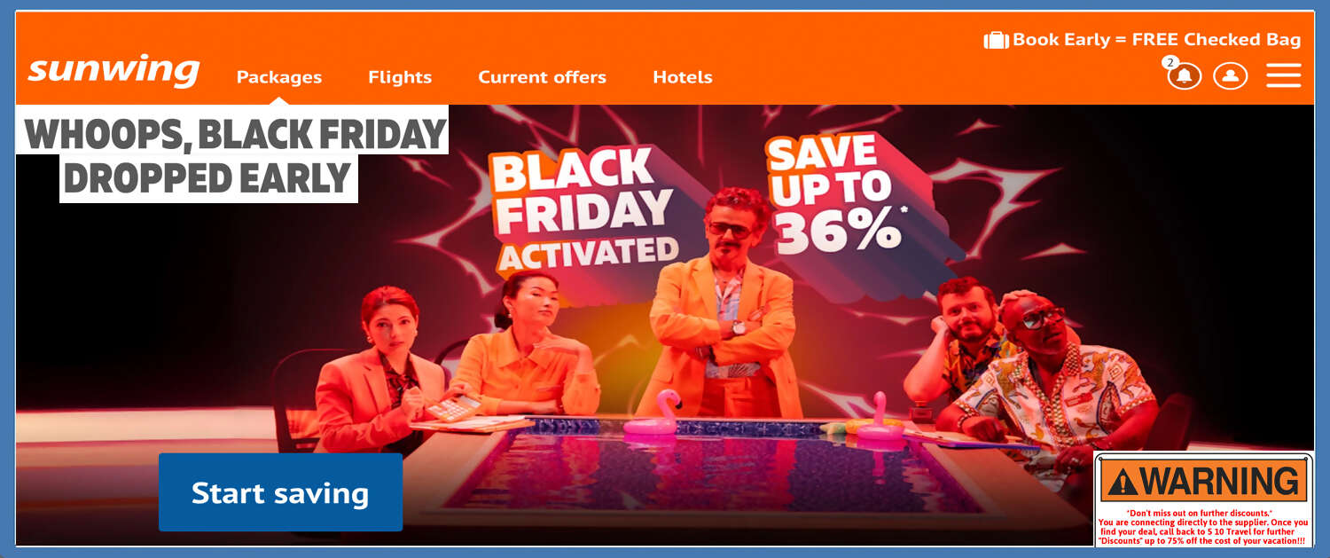 Sunwing Black Friday