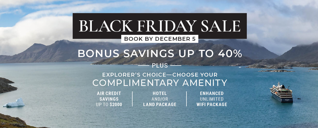 Black Friday - Save up to 40% and choose a complimentary amenity