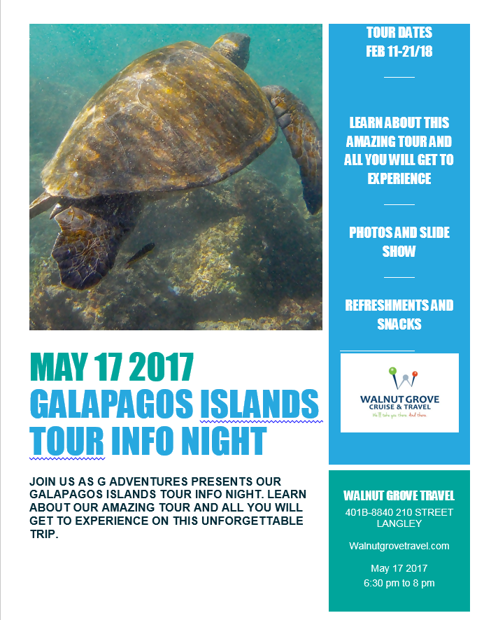 Galapagos Islands Tour Info Night