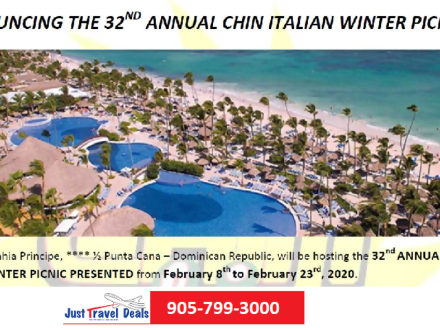 Announcing 32nd Annual CHIN Italian Winter Picnic 2020in Punta Cana