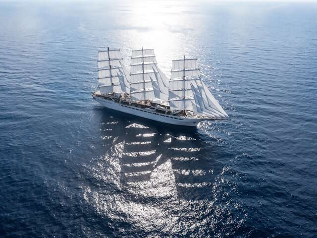 Sea Cloud Spirit to Homeport in Venice Grand Canal Summer 2025