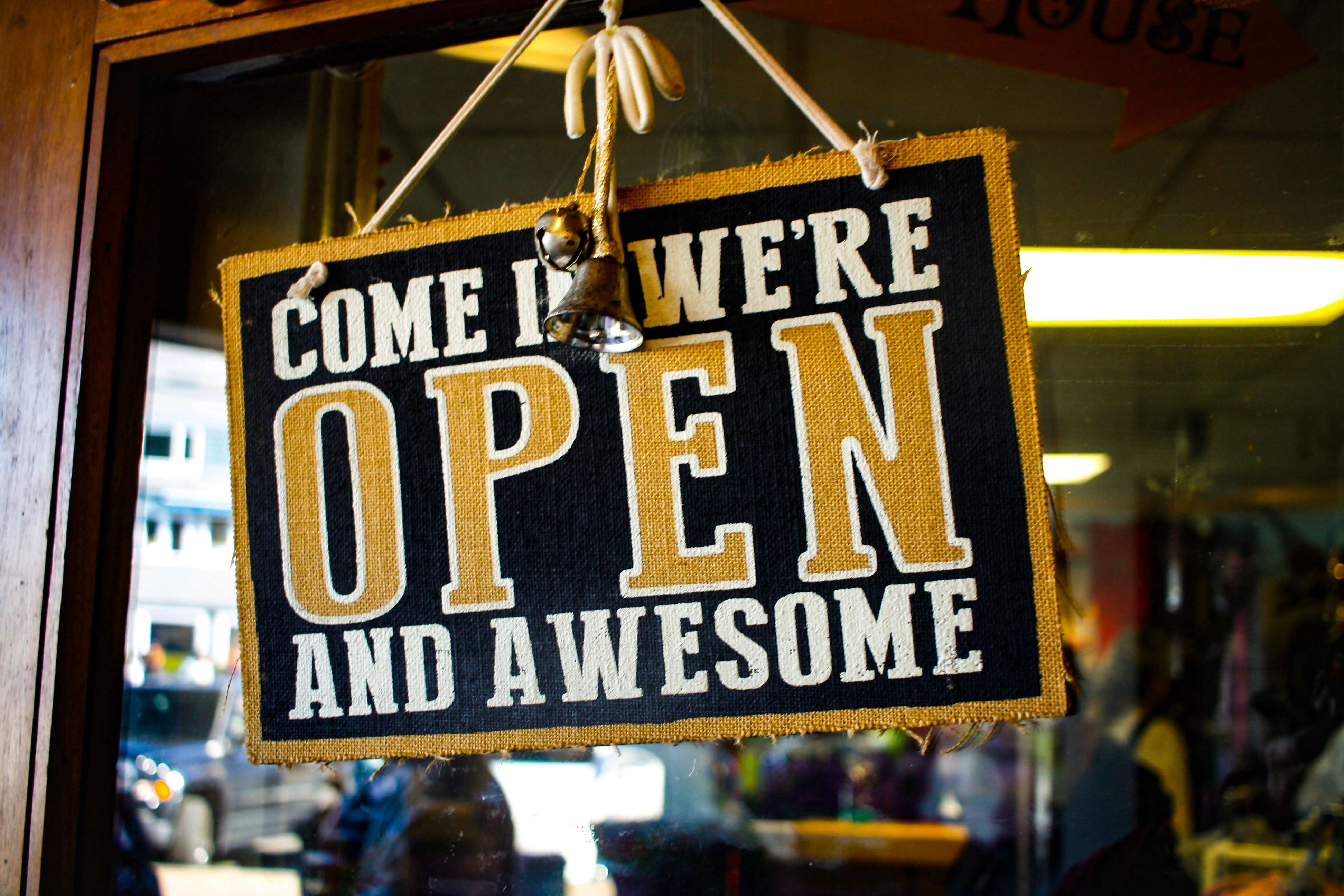 We're Open!