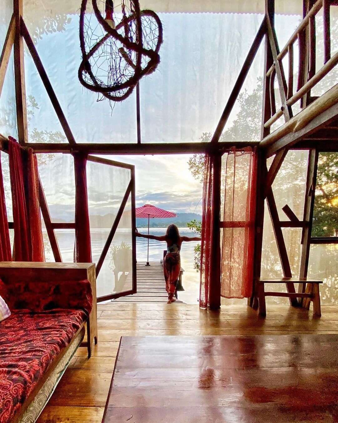 Superhosts Ulrich and Elisabeth’s eco-retreat on a roadless island has a coral reef for a front yard and a mangrove forest out ba