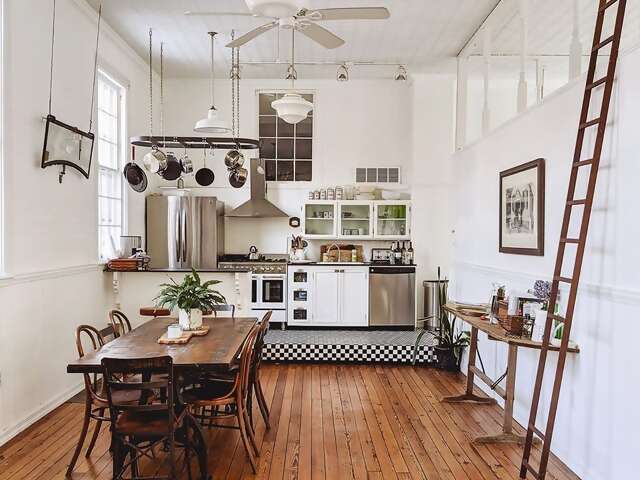 Back in the 19th century, this spacious upstate retreat was a schoolhouse