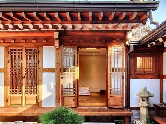 The narrow 14th-century streets of Bukchon Hanok Village can make you lose track of where—or when—you are