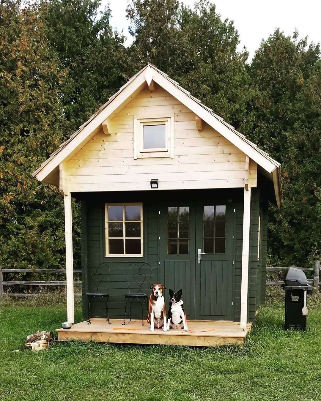 As these two discerning travelers can attest, Paul and Angela’s tiny cabin is a cozy home base for exploring Bruce County and the