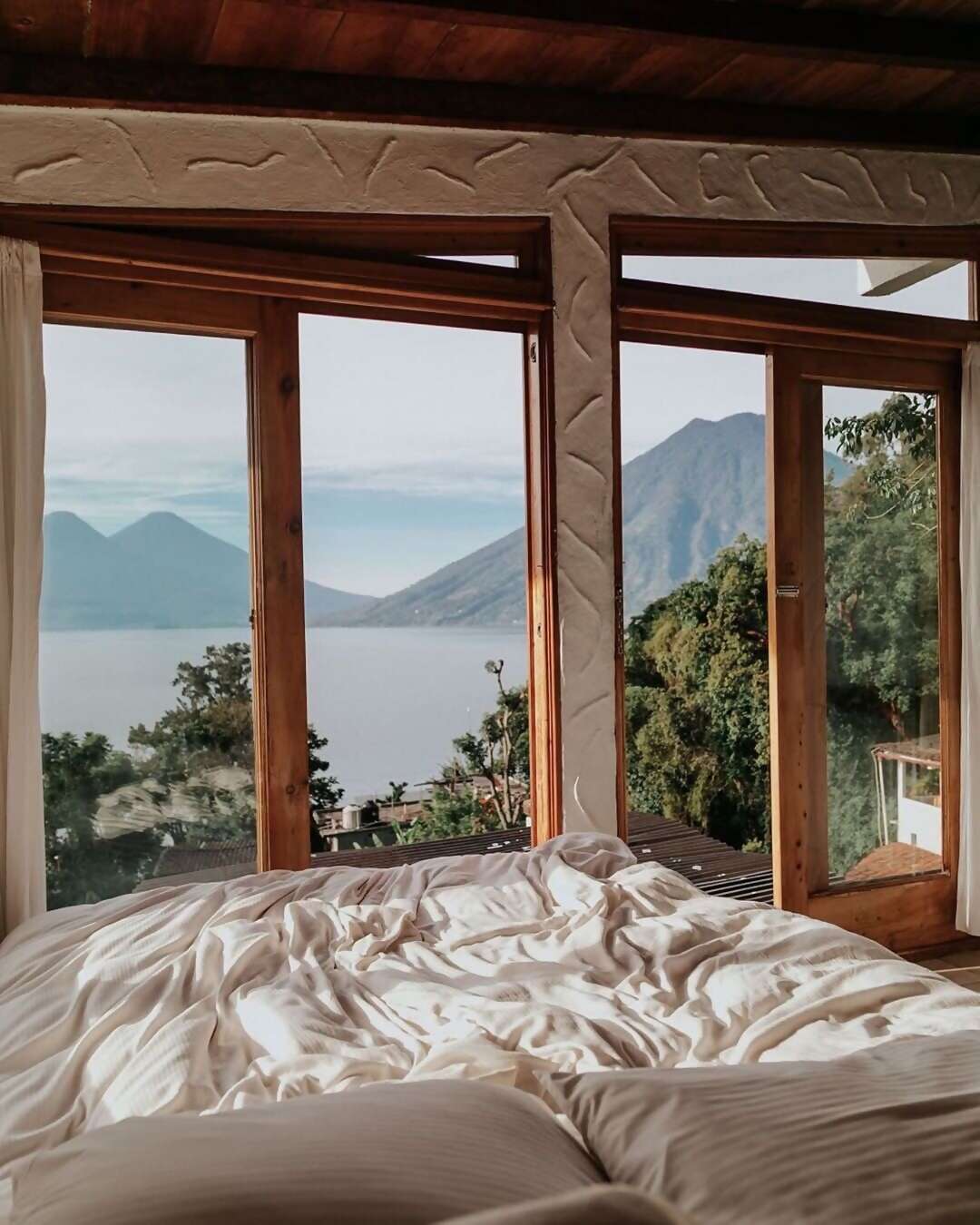 According to a recent guest at Lily’s apartment, morning is the best time to take the kayak out on Lake Atitlán