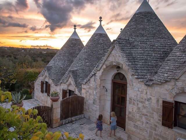 Superhost Anna turned a row of trulli (the region’s traditional stone huts) into a one-of-a-kind house that makes guests of all a