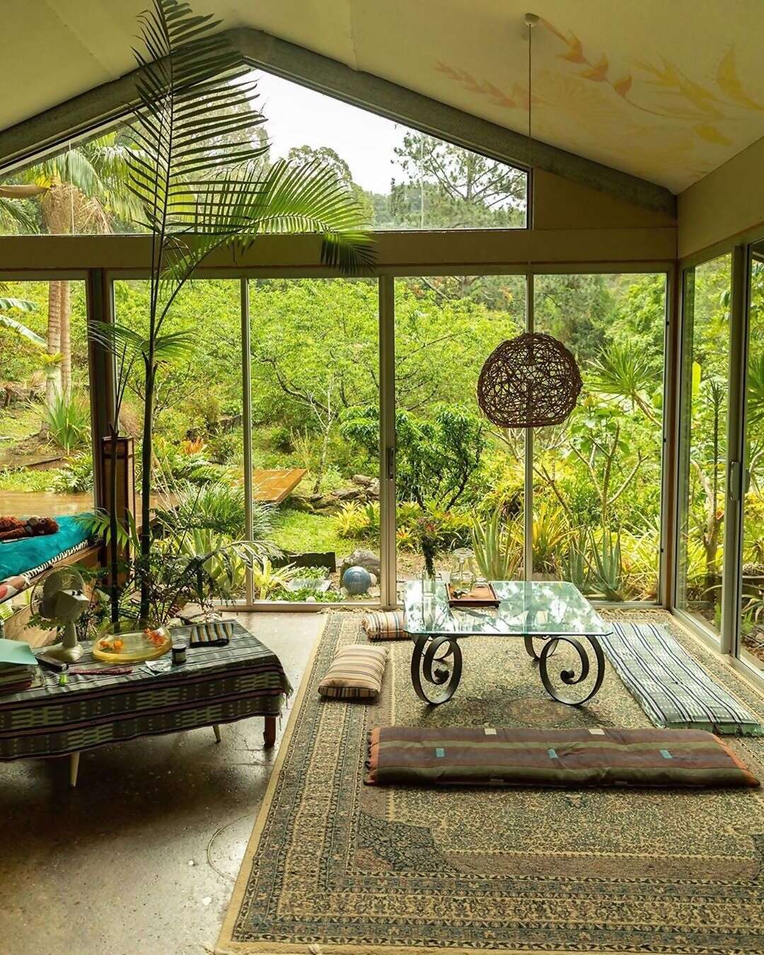 Once you’ve caught your breath at this house in the rainforest, you might find yourself ditching the itinerary to meditate by the