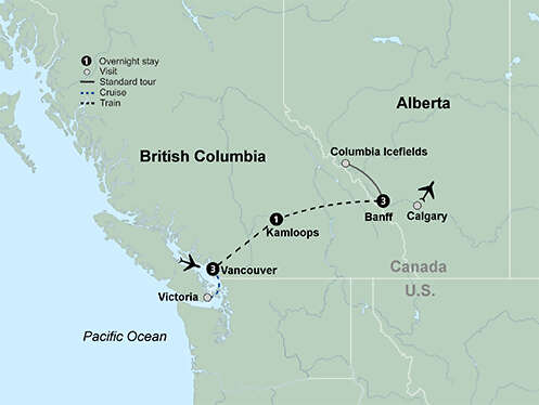 Canadian Rockies featuring Rocky Mountaineer® Train