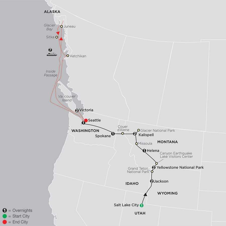 Geysers to Glaciers with Alaska Cruise