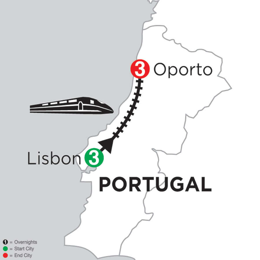 3 Nights Lisbon & 3 Nights Oporto