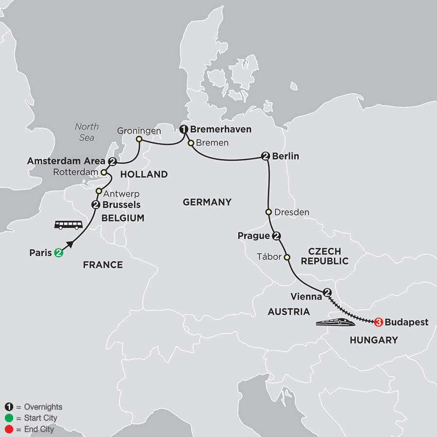 European Capitals with Budapest