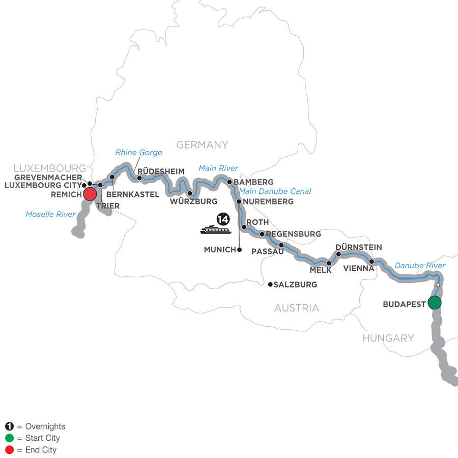 Jewels of Central Europe & Jewish Heritage - Cruise Only