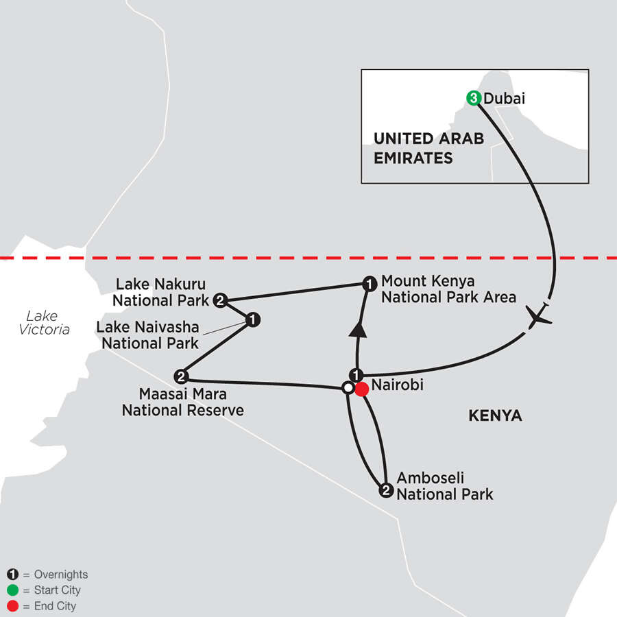 On Safari in Kenya with Dubai & Amboseli