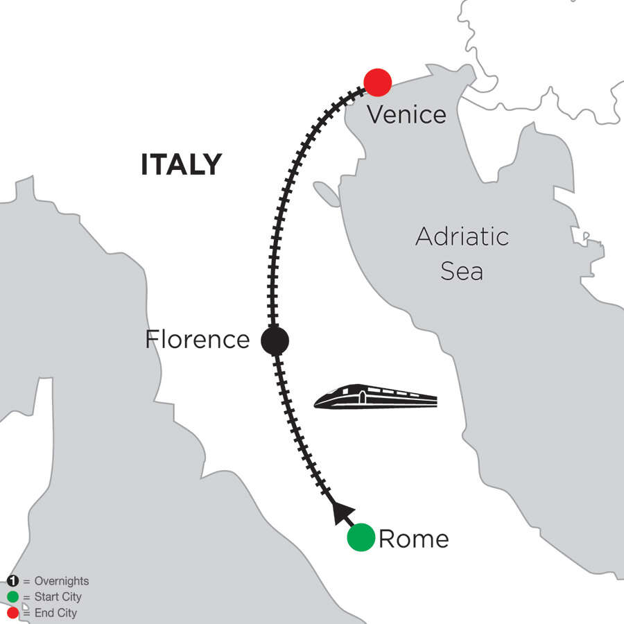 5 Nights Rome, 4 Nights Florence & 4 Nights Venice