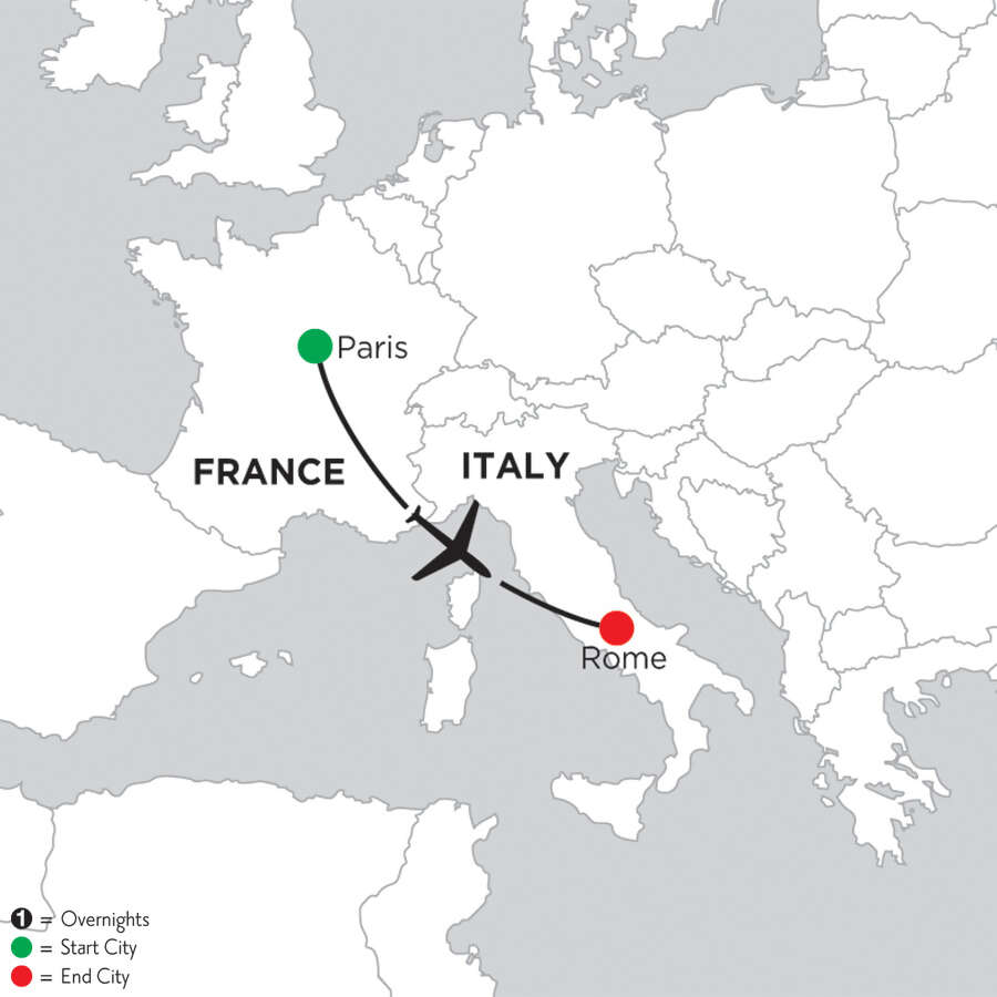 2 Nights Paris & 4 Nights Rome