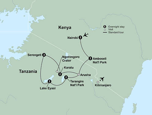 African Safari: Kenya and Tanzania