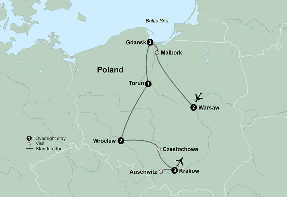 Discovering Poland Warsaw, Gdansk, Torun, Wroclaw & Krakow