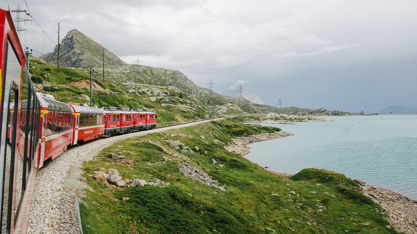 Alpine Lakes & Scenic Trains featuring a cruise on Lake Maggiore and scenic trains in Switzerland & Italy