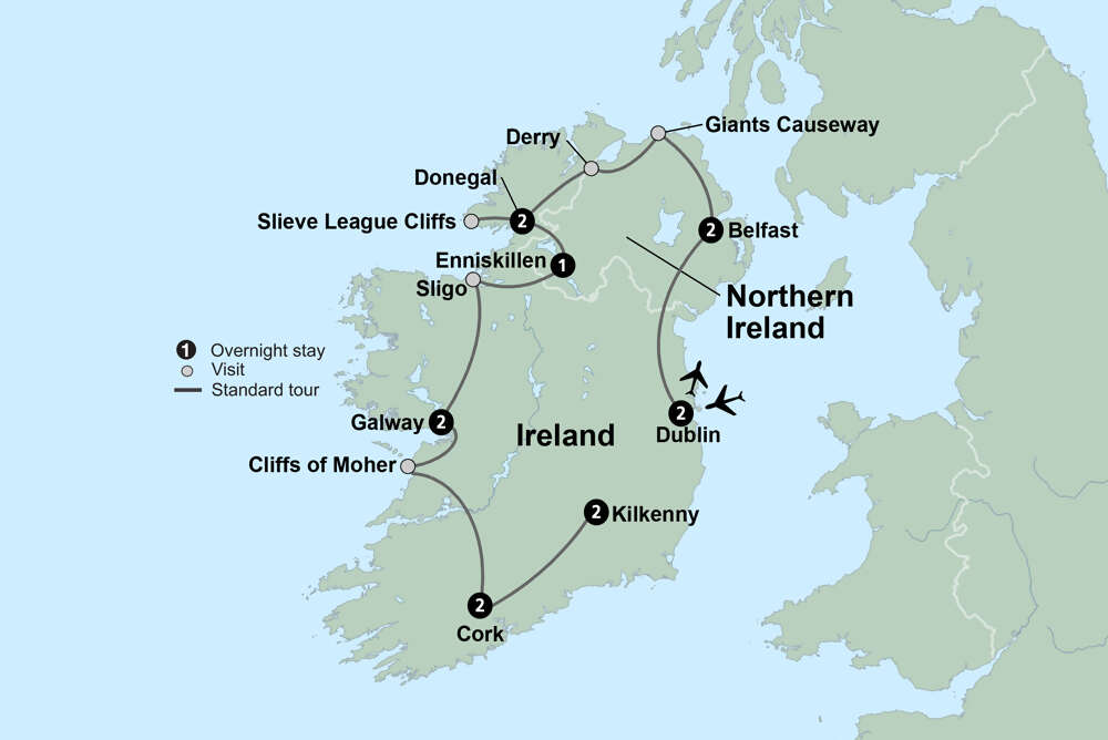 The Best of Ireland featuring the Wild Atlantic Way