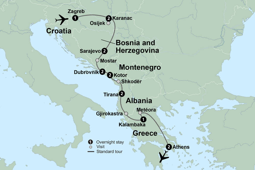 The Balkans From Coastal Croatia to Legendary Greece