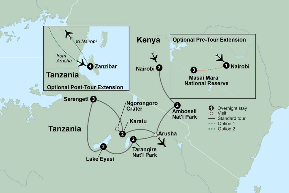 African Safari: Kenya and Tanzania